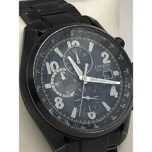 Citizens Chandler Eco Drive WR100 Wristwatch Chronograph Tachymeter CA0365–54L